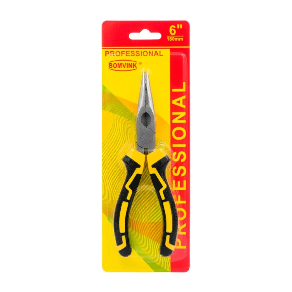 Pinzas alicates de presión metálicas de 6 pulgadas - 150mm con mango de plástico