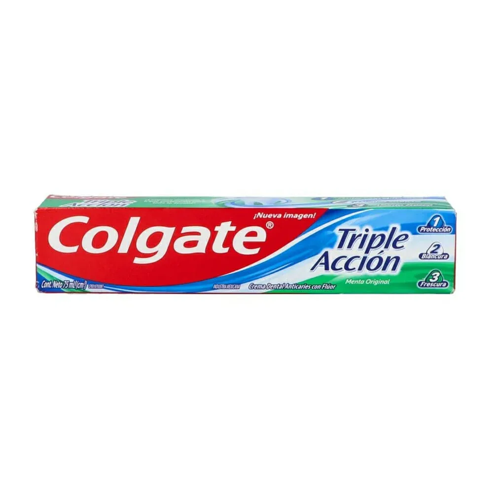 Pasta dental colgate triple acción, 75ml / 00985 / 25060m