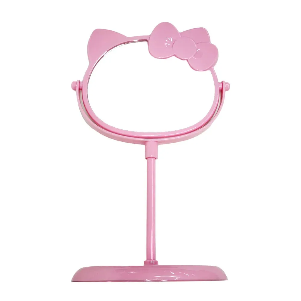Espejo de tocador con doble vista y base en forma de hello kitty / cosmetic mirror / th-4 / 938tj / 24-jz-034