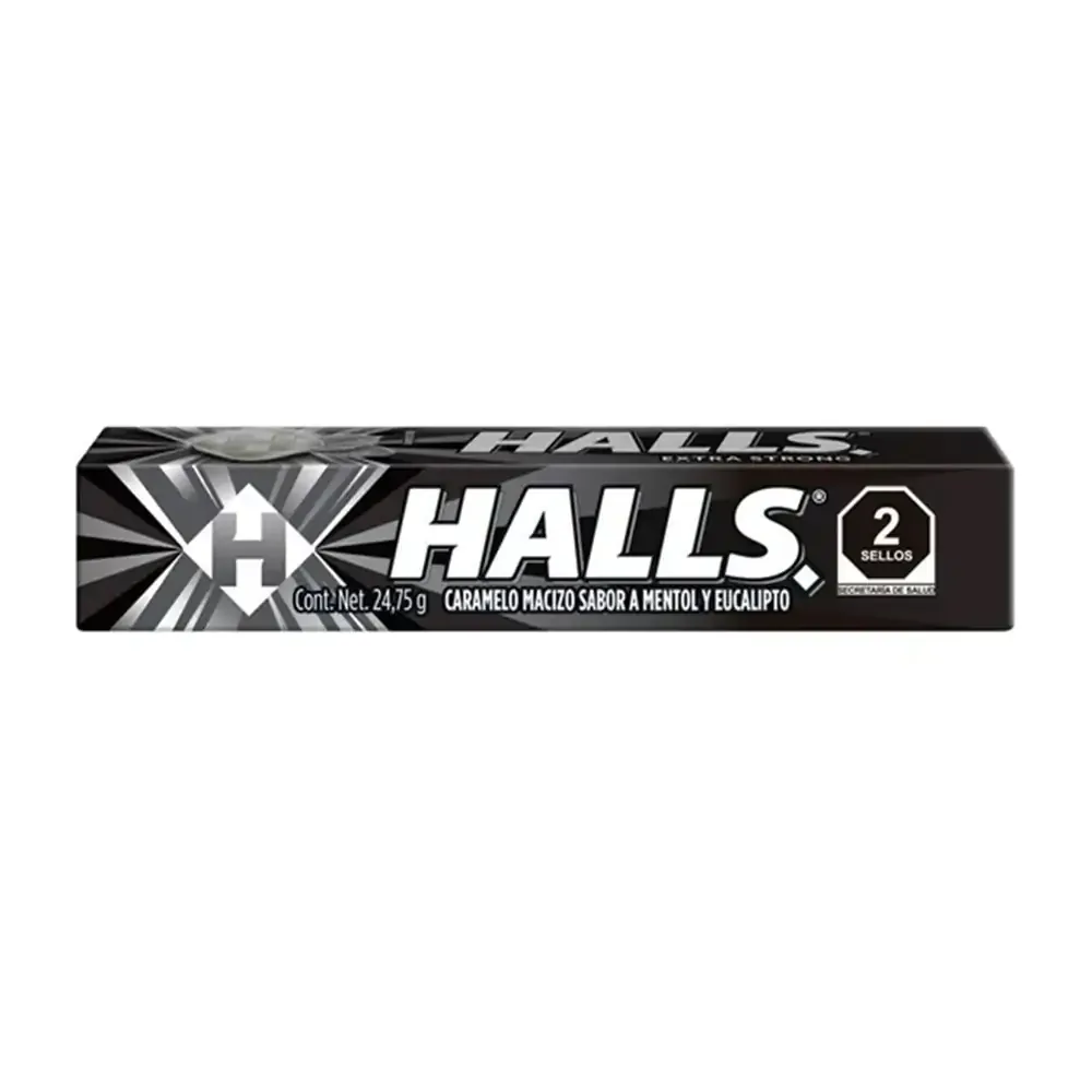 Paquete con 9pz de halls sabor mentol y eucalipto / halls-me