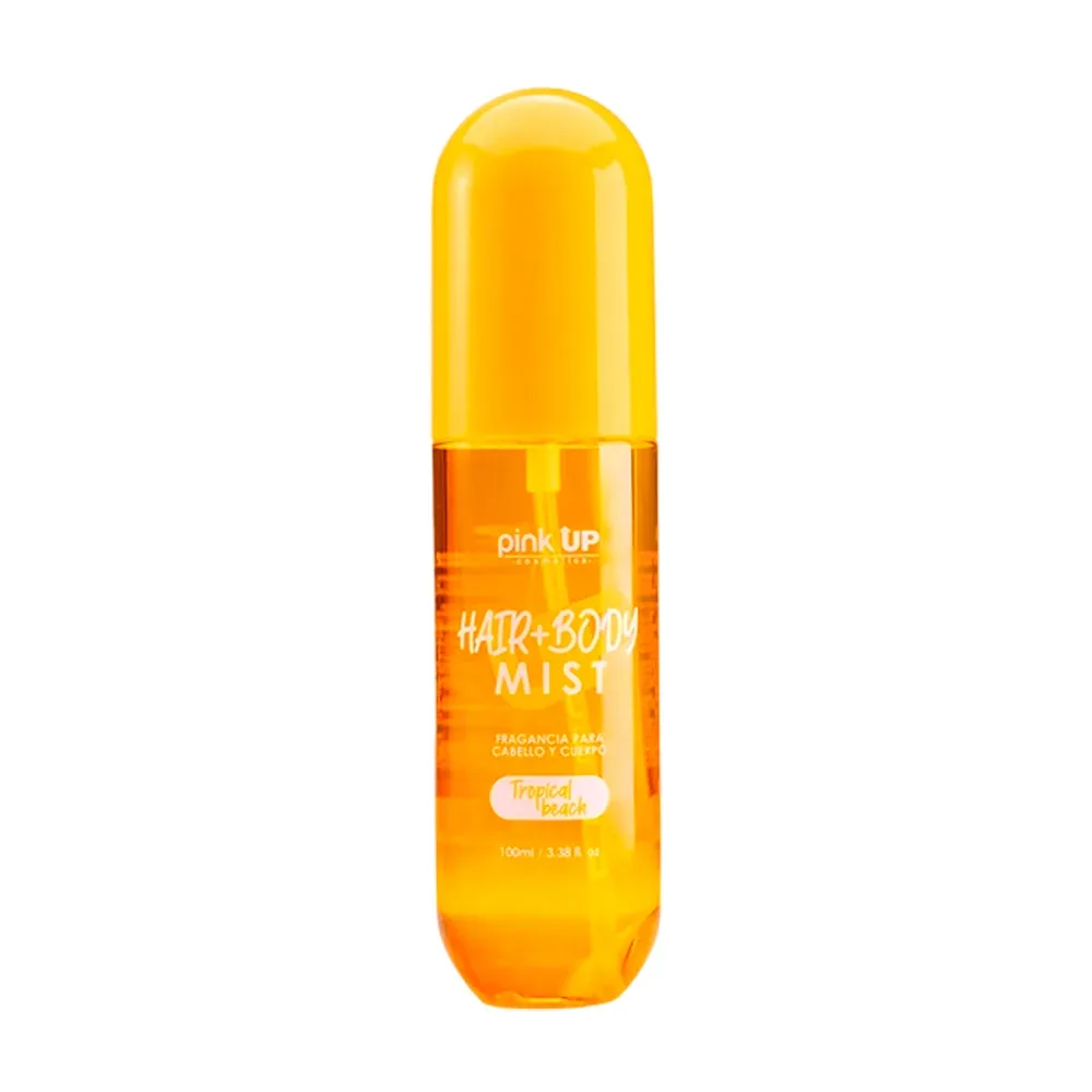 Perfume pink up para el cuerpo y cabello aroma tropical beach, 100ml / pksk75