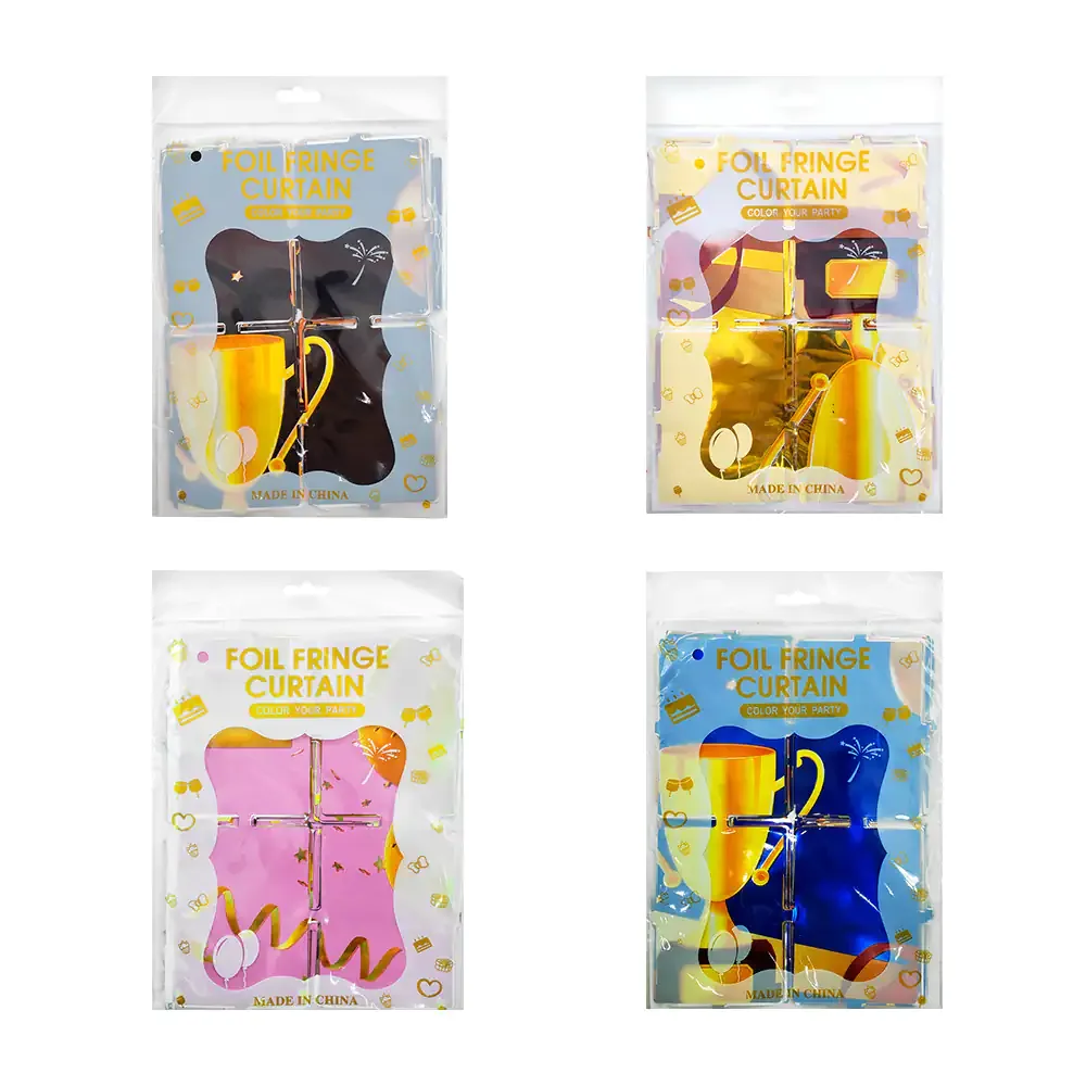1pz Cortina decorativa para fiesta metálica con temática de graduación, variedad