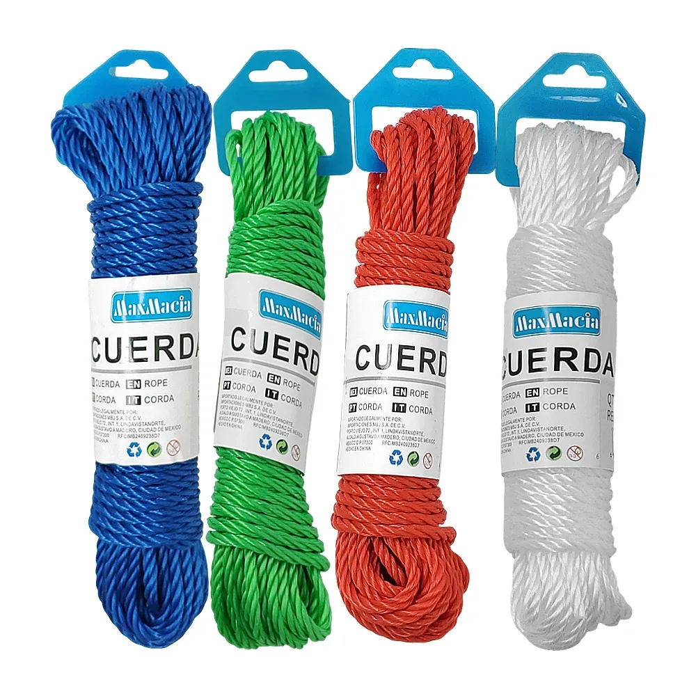 Cuerda / lazo para tender ropa maxmacia con medida de 0.4cm x 10m, color liso