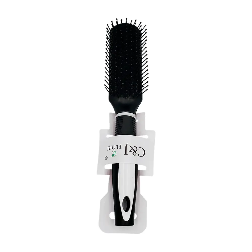 Cepillo rectangular c&j flori con cerdas suaves de 24cm para el cabello