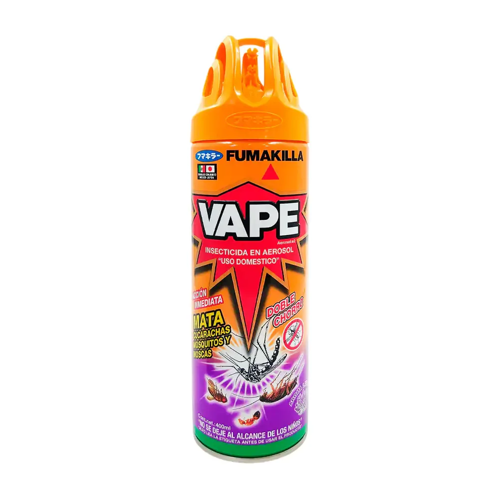 Insecticida vape en aerosol con doble chorro, aroma a lavanda, 400ml / 360606