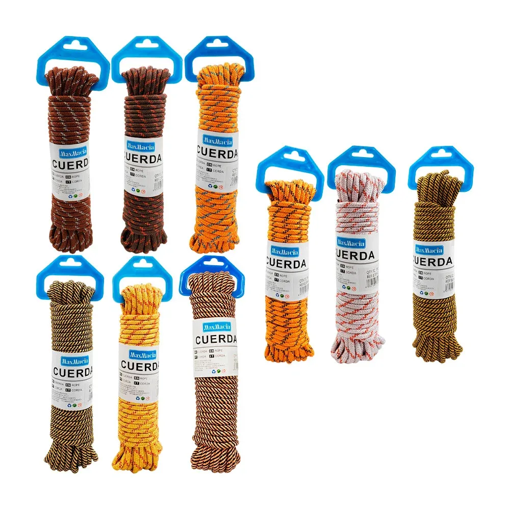 Cuerda tipo lazo para colgar ropa maxmacia con medida de 0.6cm x 15m variedad