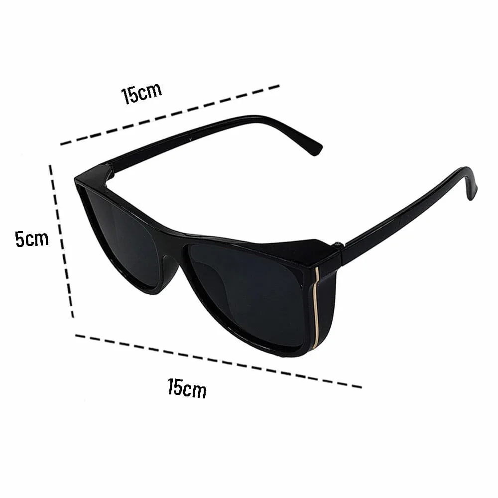 1pza Lentes de sol infantiles con detalle dorado lateral 1013-1f