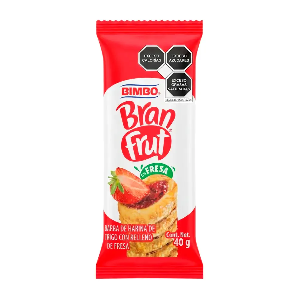 1pz Barra bimbo bran frut de trigo con relleno sabor fresa de 40g / 423522