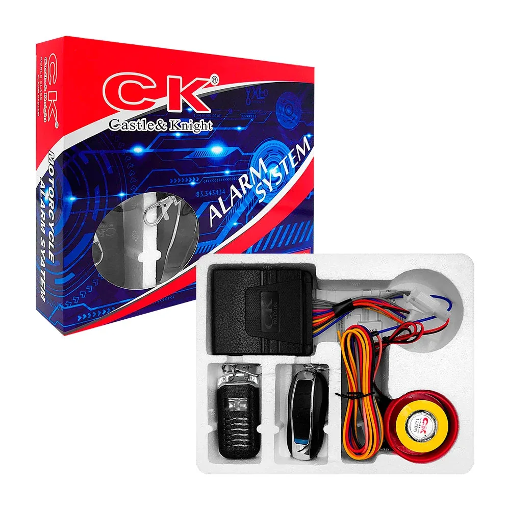 Set de alarma para motocicleta multifuncional con accesorios / alarm system
