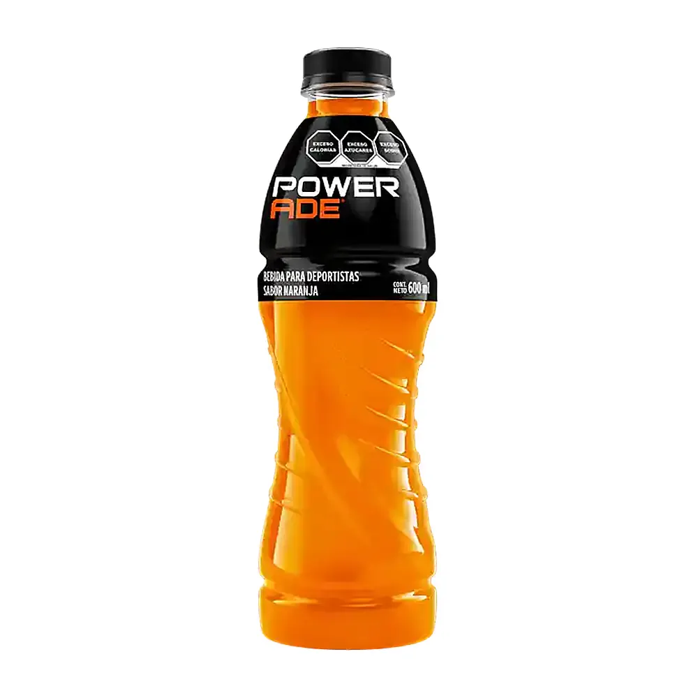 Bebida hidratante powerade sabor naranja, 600ml / power.n