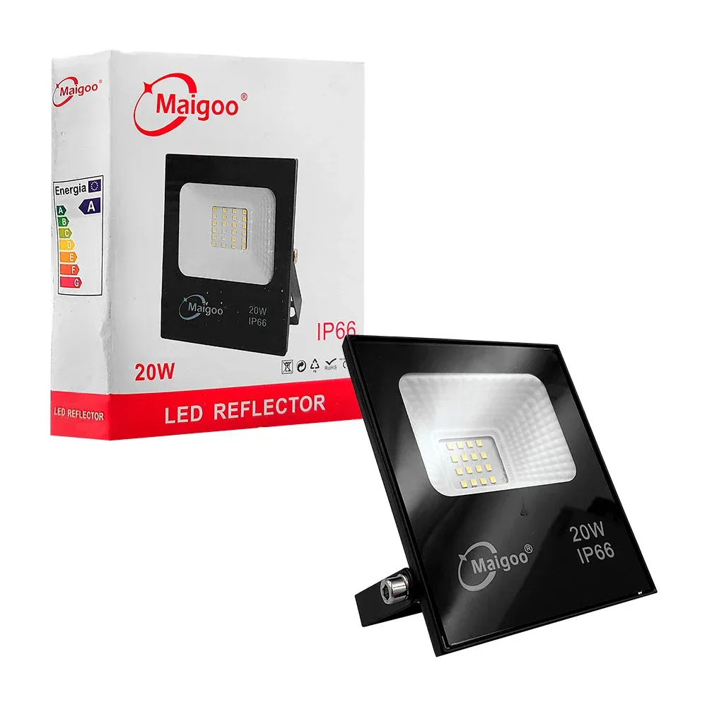 Lámpara reflector de 20w ip66, angulo hasta 120 grados, brillo smd led / mg02702
