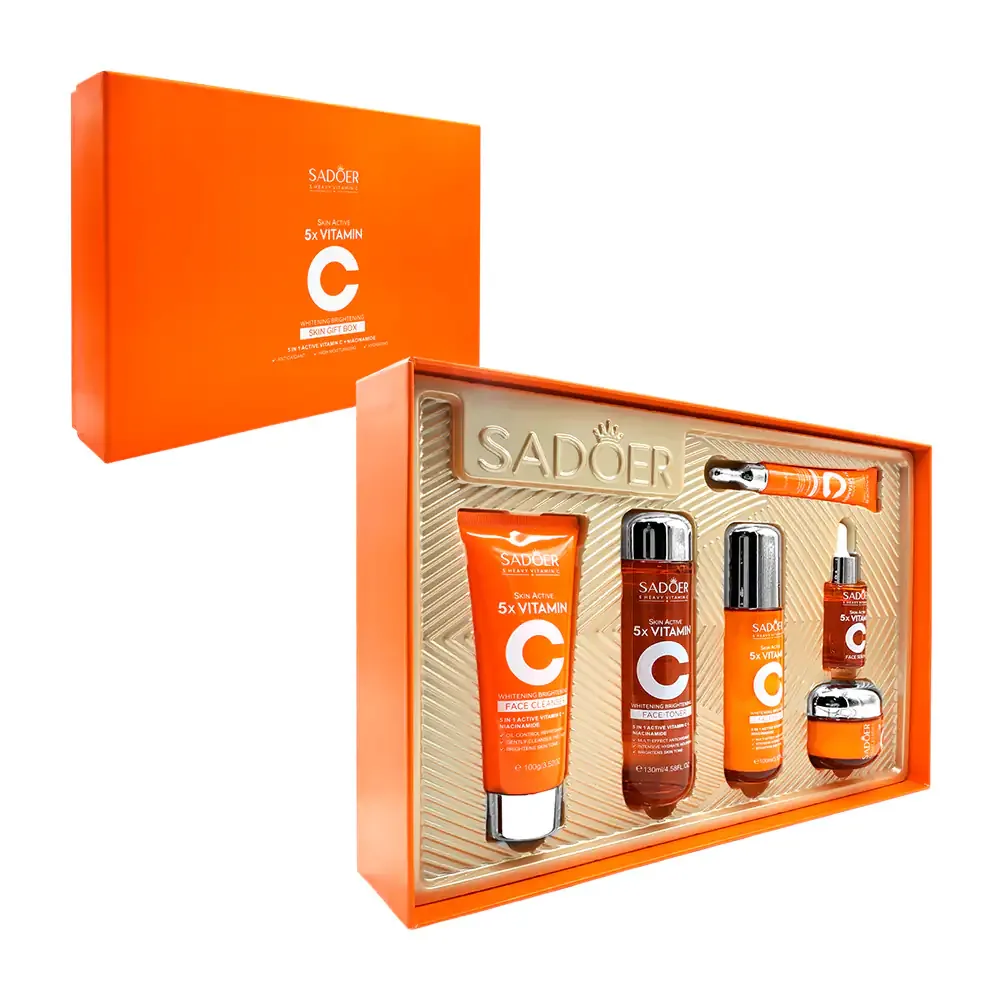 Set de vitamina c 5en1 + niacinamida para el cuidado de la piel, skin active