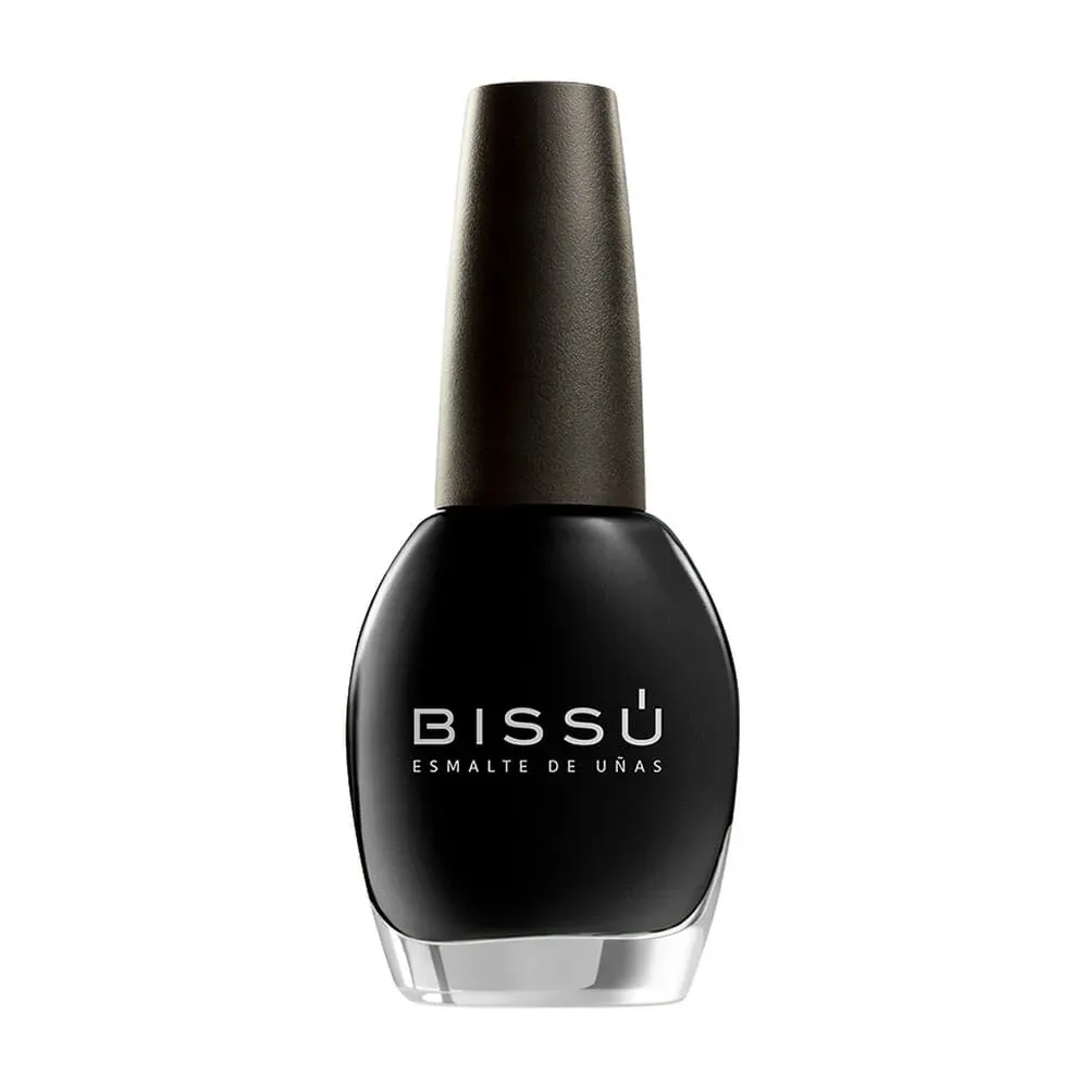 1pza Esmalte bissú para uñas, tono 005 negro 15ml / b008946