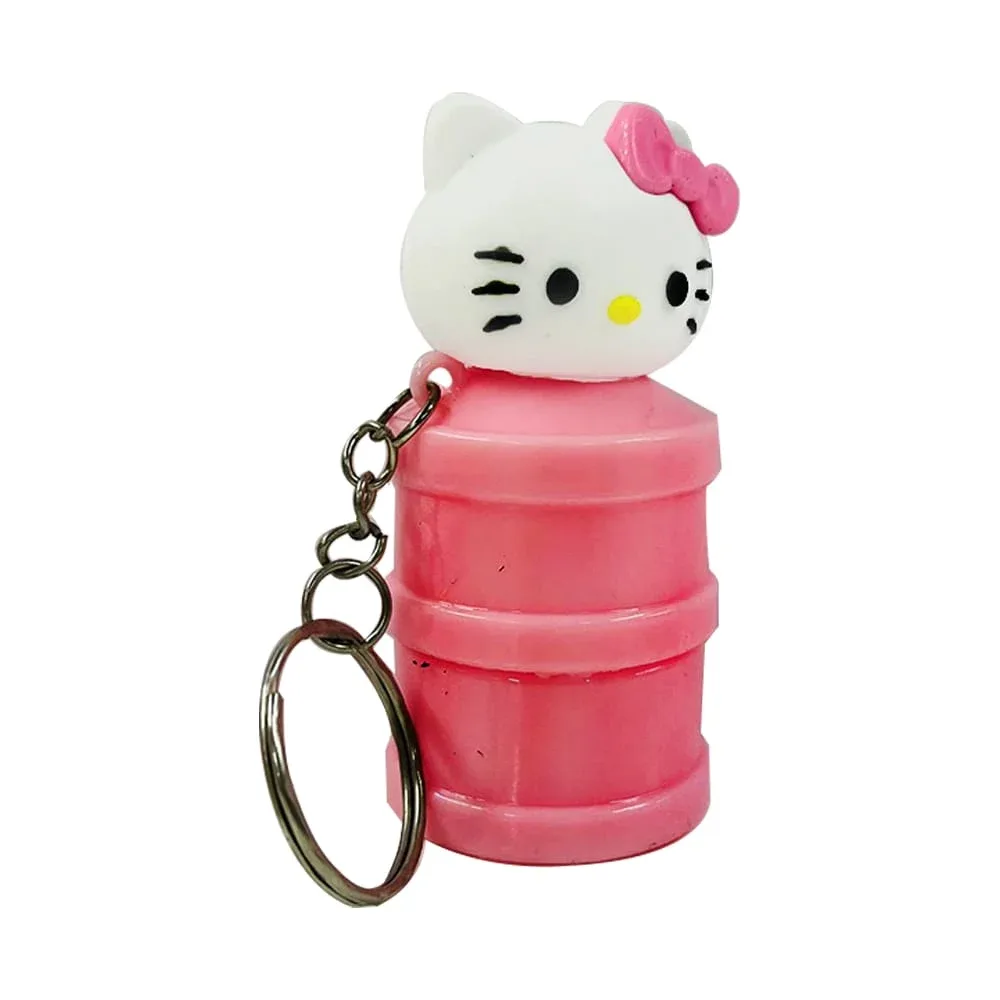 1pza Bálsamo labial con forma de llavero de hello kitty, variedad de aromas / mc23-e34 / hb5233