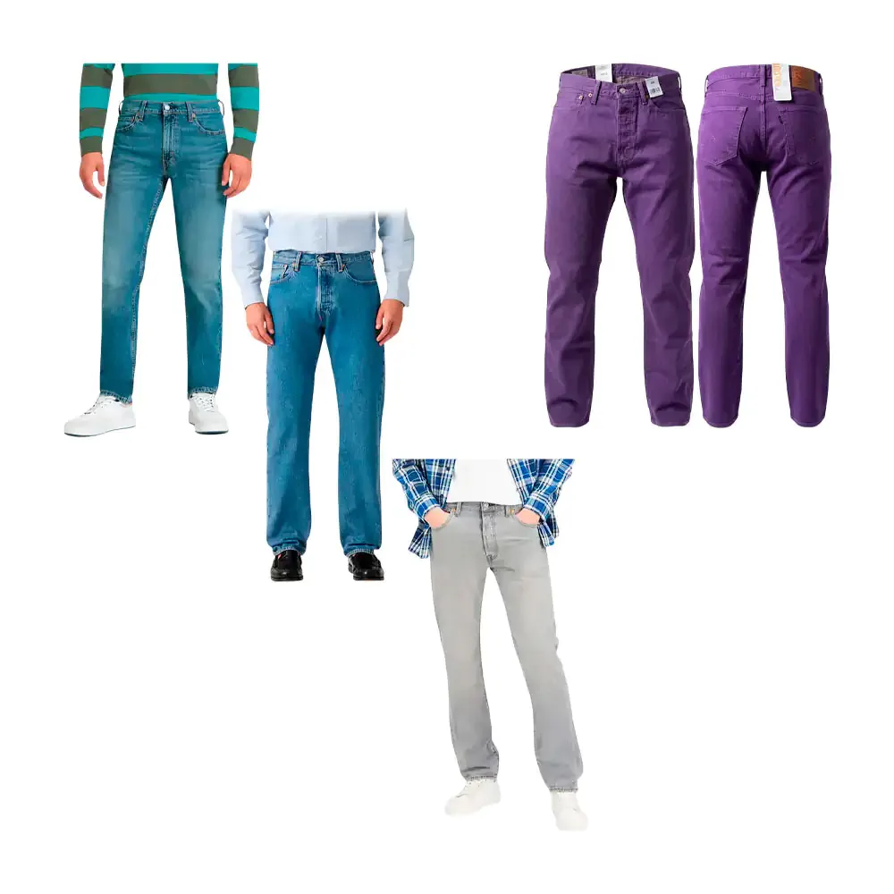 Pantalón levis corte 501 original, variedad de modelos, colores y tallas