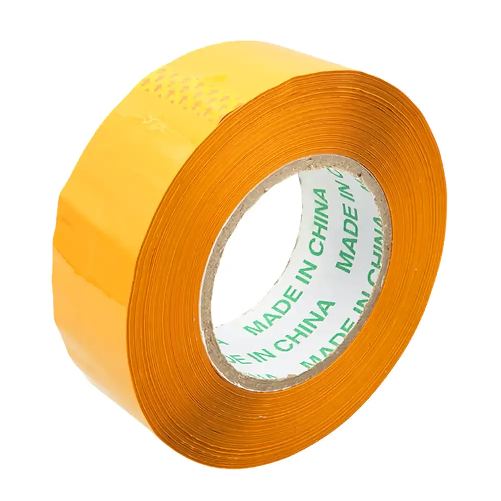 1pz Cinta amarilla grande para empaque de 250m de largo y 4.5cm de ancho