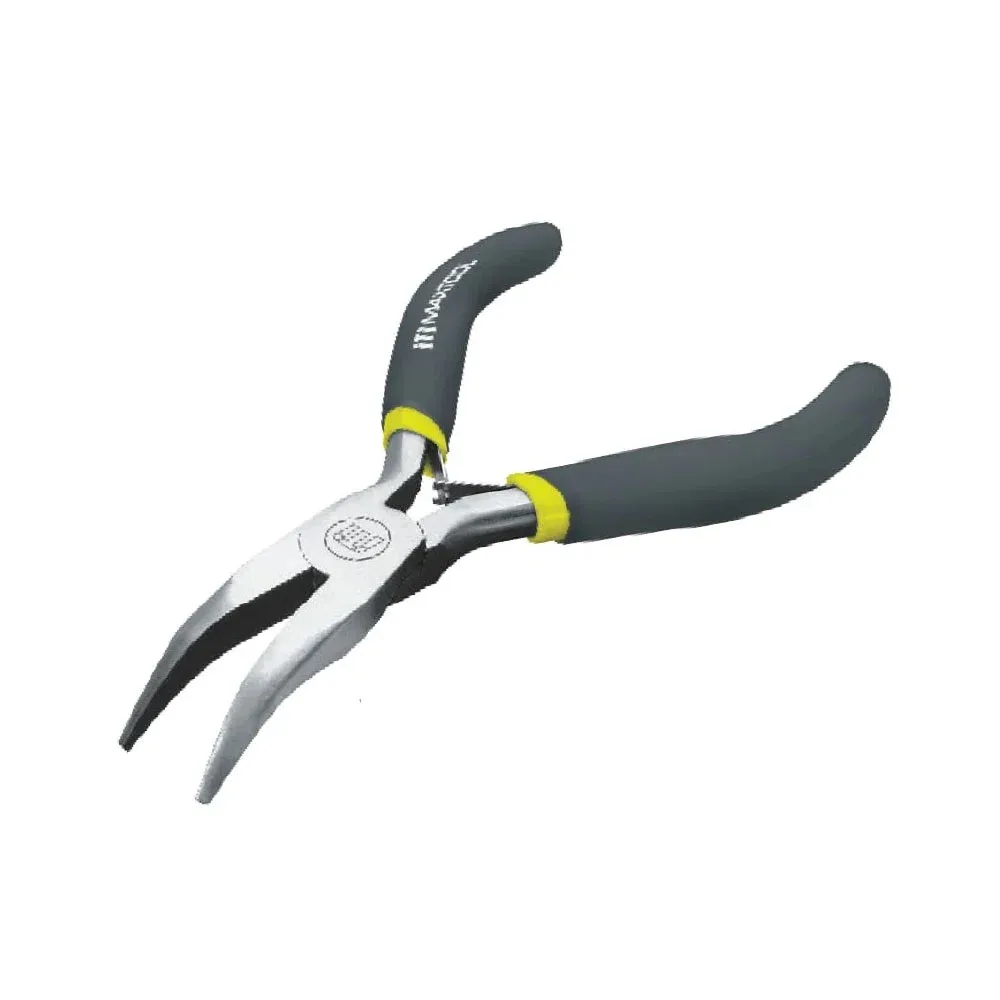 Mini pinza maxtool de acero de carbono con punta curva, 4 pulgadas - 10cm / 304105
