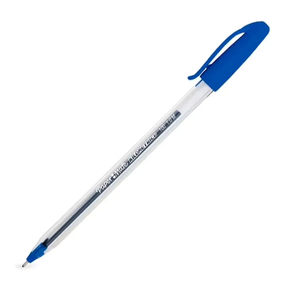 1pz Pluma azul paper mate de kilométrico con punta de 1mm