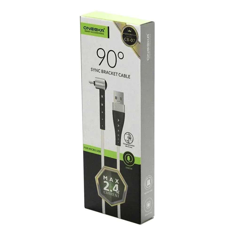 Cable tipo v8 2.4a carga-transferencia de datos, oneeka cb-07