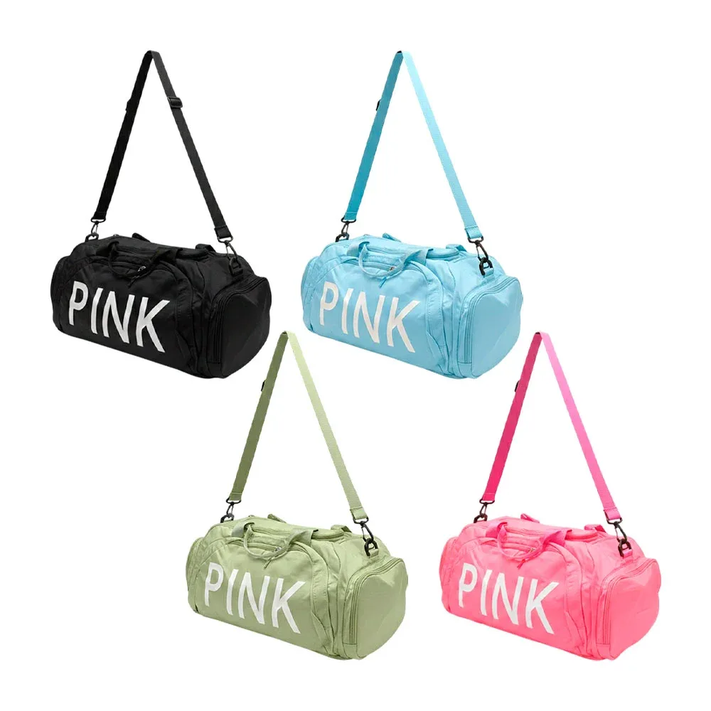 Maleta mochila deportiva Pink con tela tipo impermeable y 6 compartimientos