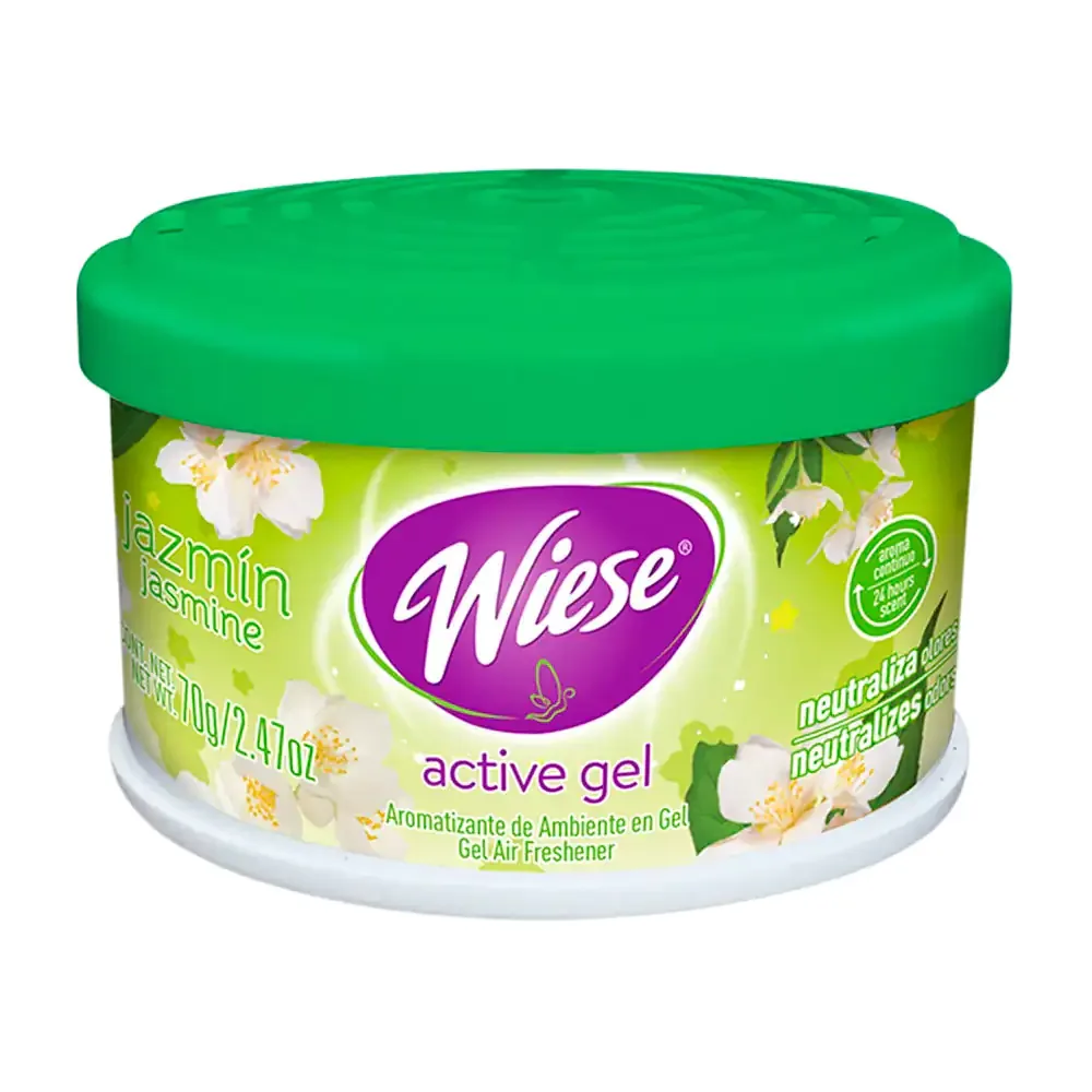 1pz wiese aromatizante ambiental en gel aroma jazmín 70g / 501651
