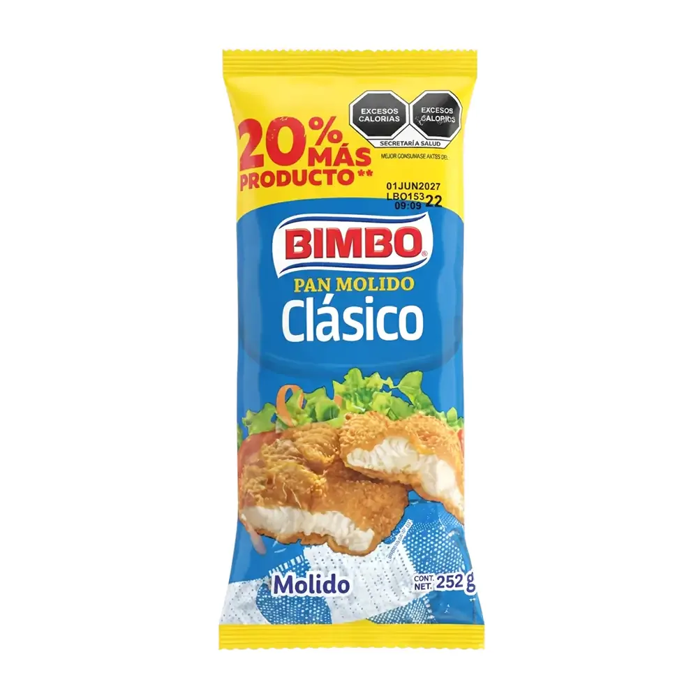 1pza pan molido clásico bimbo para empanizar, 252g / 11855