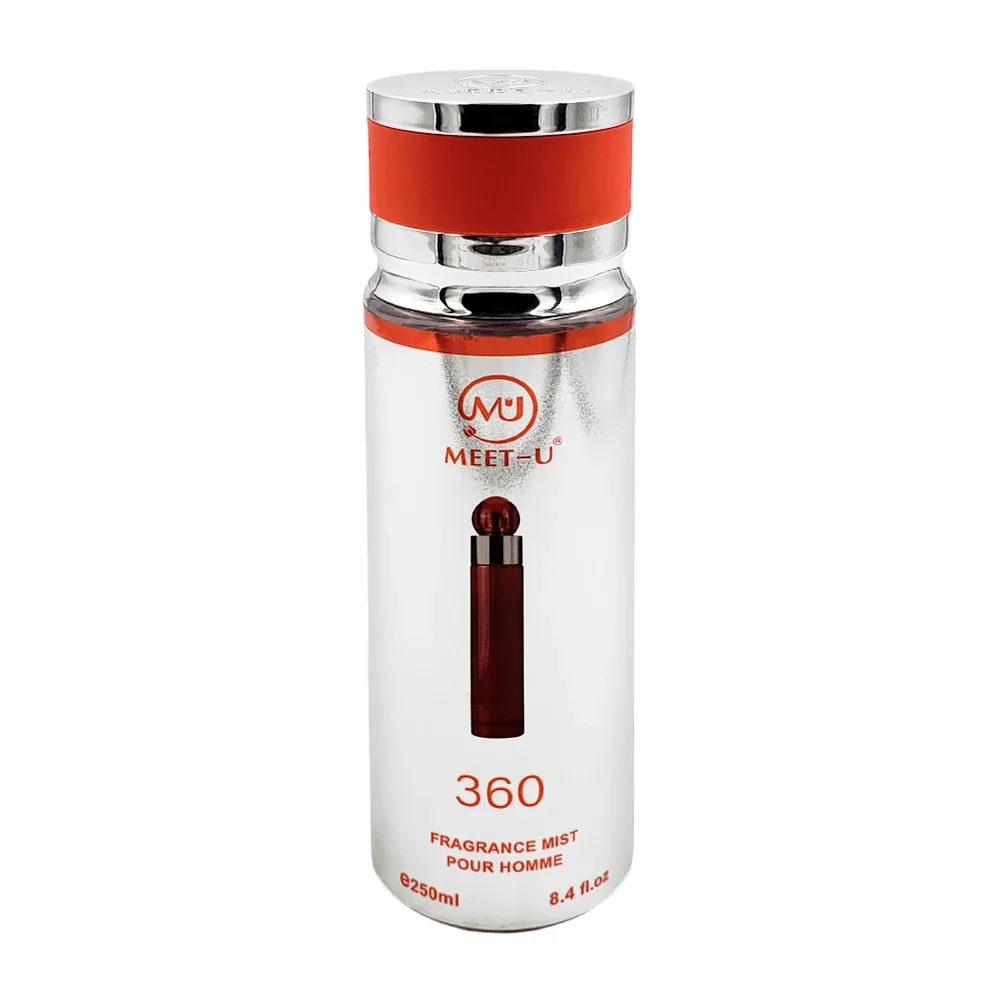 Perfume-body mist meet-u 360 con fragancia para hombre, 250ml / mu25017