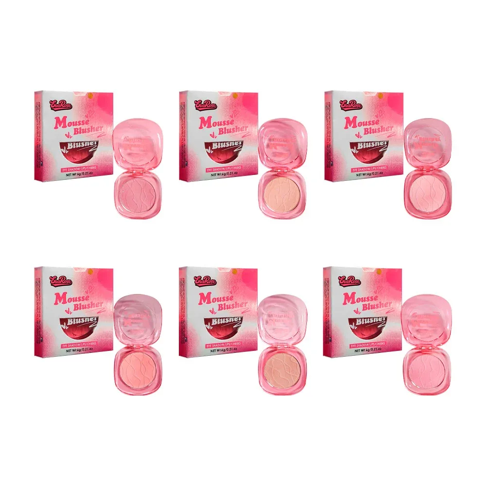 1pza Rubor compacto eva rose, 6g, variedad de tonos / mousse blusher / 880723 / erarose-8072