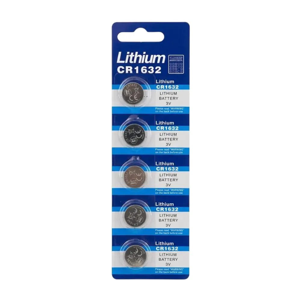 Blíster 5 pilas baterías de litio lithium cr1632 para calculadora, 3v / 5282.pila