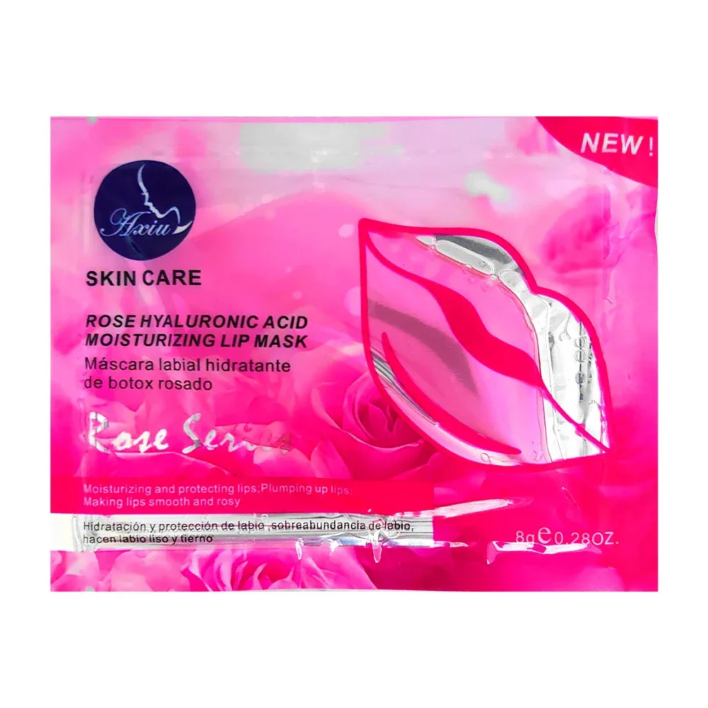 Mascarilla para labios hidratante de rosas con ácido hialurónico / hcm0803x