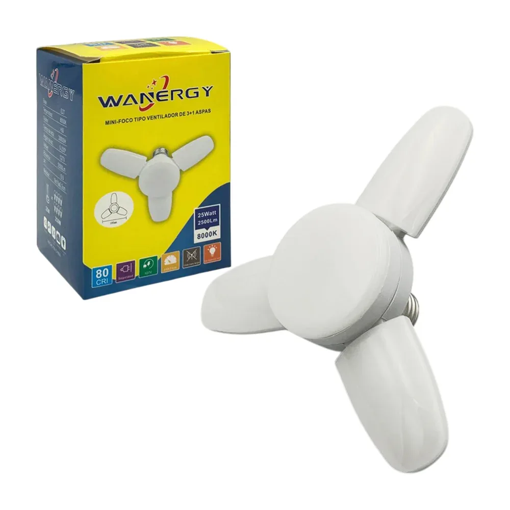 Foco led wanergy en forma de ventilador plegable de 25w / 40729