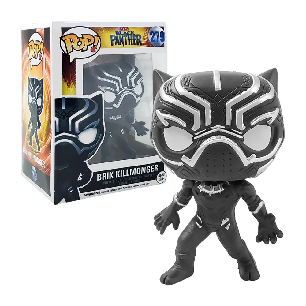 Figura coleccionable pop #279 con diseño de black panther