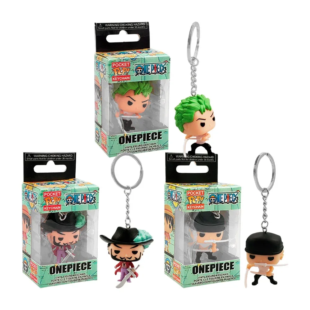 Llavero pop coleccionable con personajes de one piece, variedad de diseños