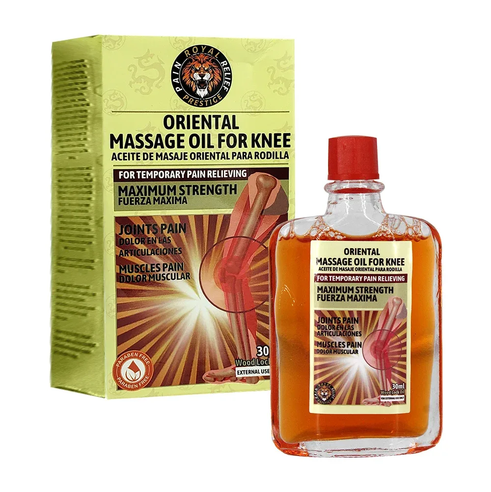 1pza Aceite esencial con extracto de madera para aliviar el dolor en las articulaciones 30ml / oriental massage oil for knee / 81138 / 81139