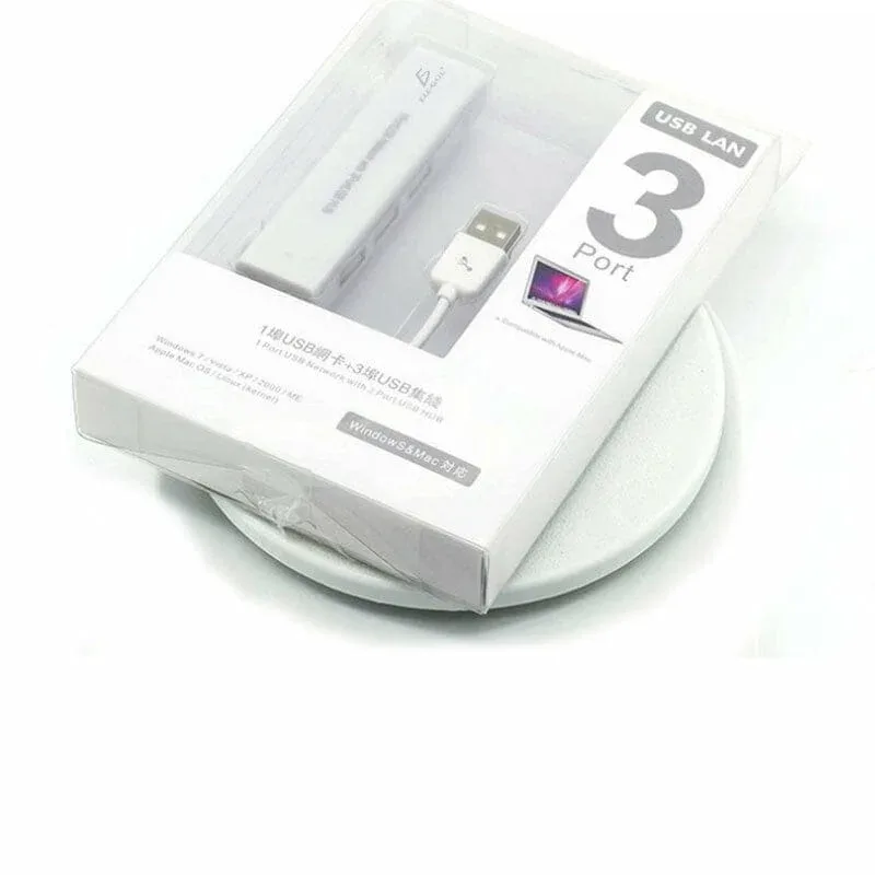 Convertidor / hub de 3 entradas usb 2.0 y tipo lan, con salida a usb 2.0, multifuncional / wl.29