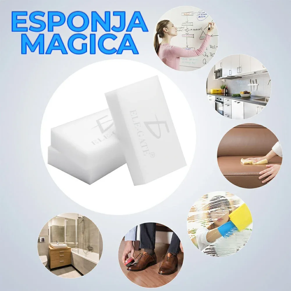 Esponja magica de limpieza nano, paquete 10 pzas / hog.167
