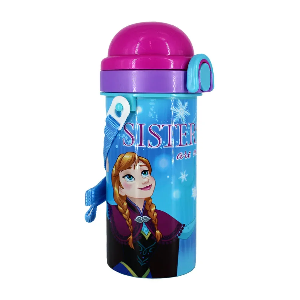 Botella con diseño de frozen + correa 500ml plc-6335-l