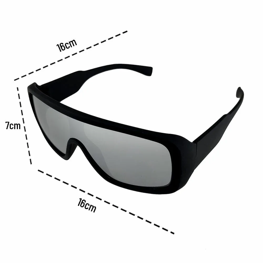 1pza Gafas rectangulares efecto espejo / 3320surtidf