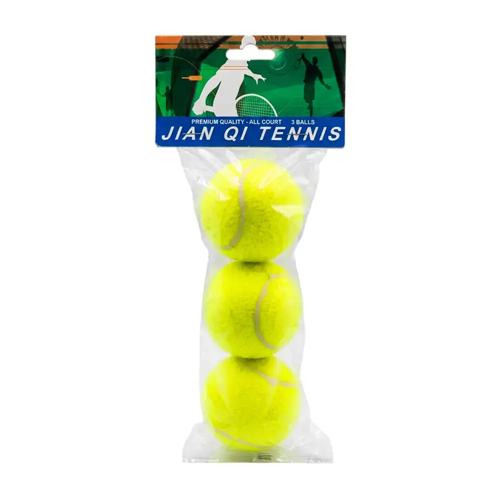 Paquete con 3 pelotas lisas sin estampado, jian qi tennis para tenis / ty354492