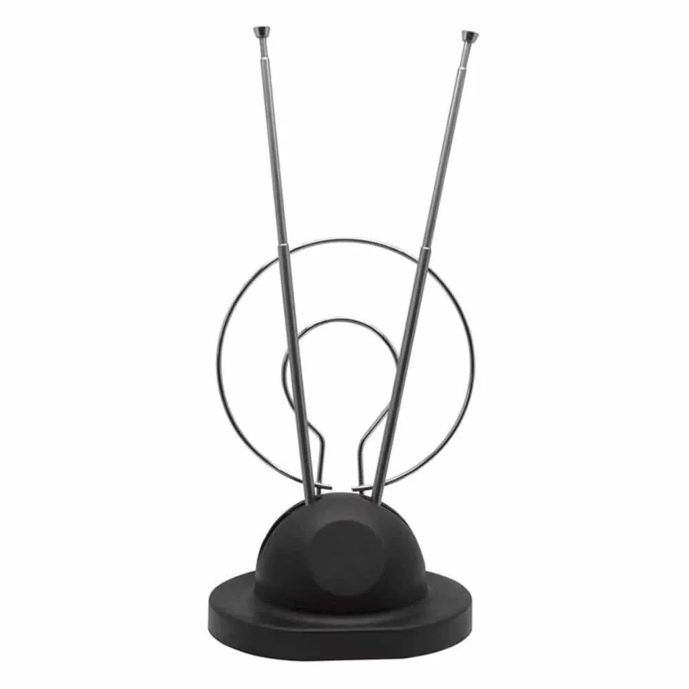 Antena de conejo con doble aro para pantalla televisión / vhf & uhf indoor antenna / ep31364