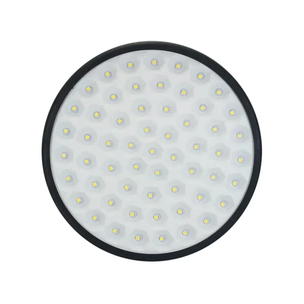 Lámpara led redonda tipo panal wanergy con marco negro y consumo de 24 watts / 411773
