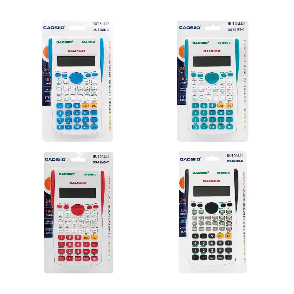 Calculadora científica gaosiio con 240 funciones y 12 dígitos, variedad de colores