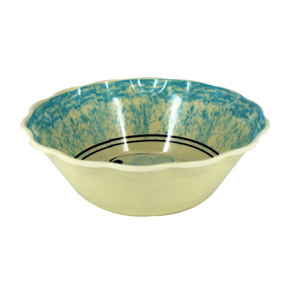 1pza Plato pozolero de melamina con diseño de flores, 18cm, variedad de diseños / 7527