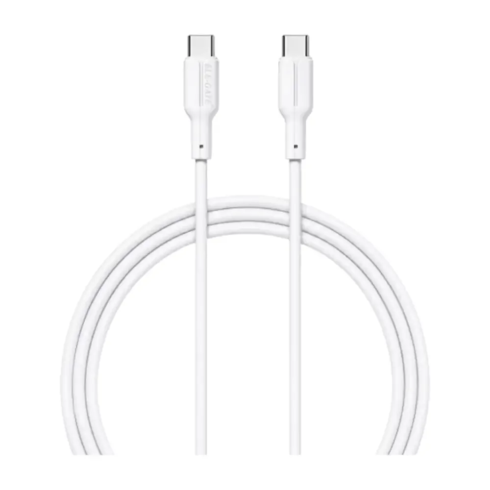 Cable para carga o transferencia de datos, usb-c a c de 60w, 1mt, variedad de colores