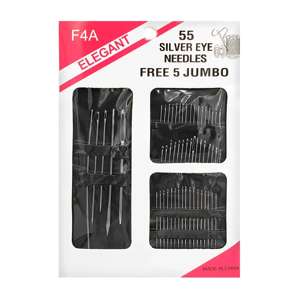 Blíster con 55 agujas metálicas de diversos tamaños, needles / zxq01112 / f4a