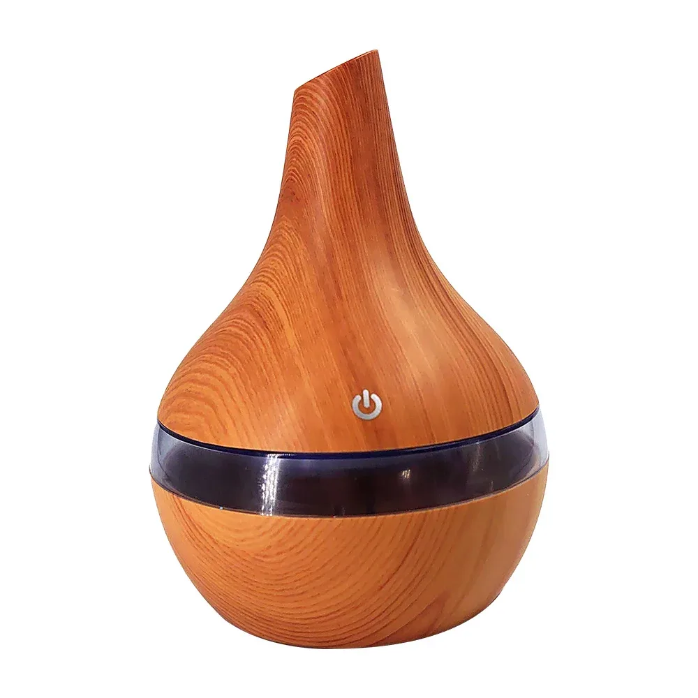 Humidificador ultrasónico usb con luz led y diseño tipo madera / ultrasonic aroma humidifier / 041