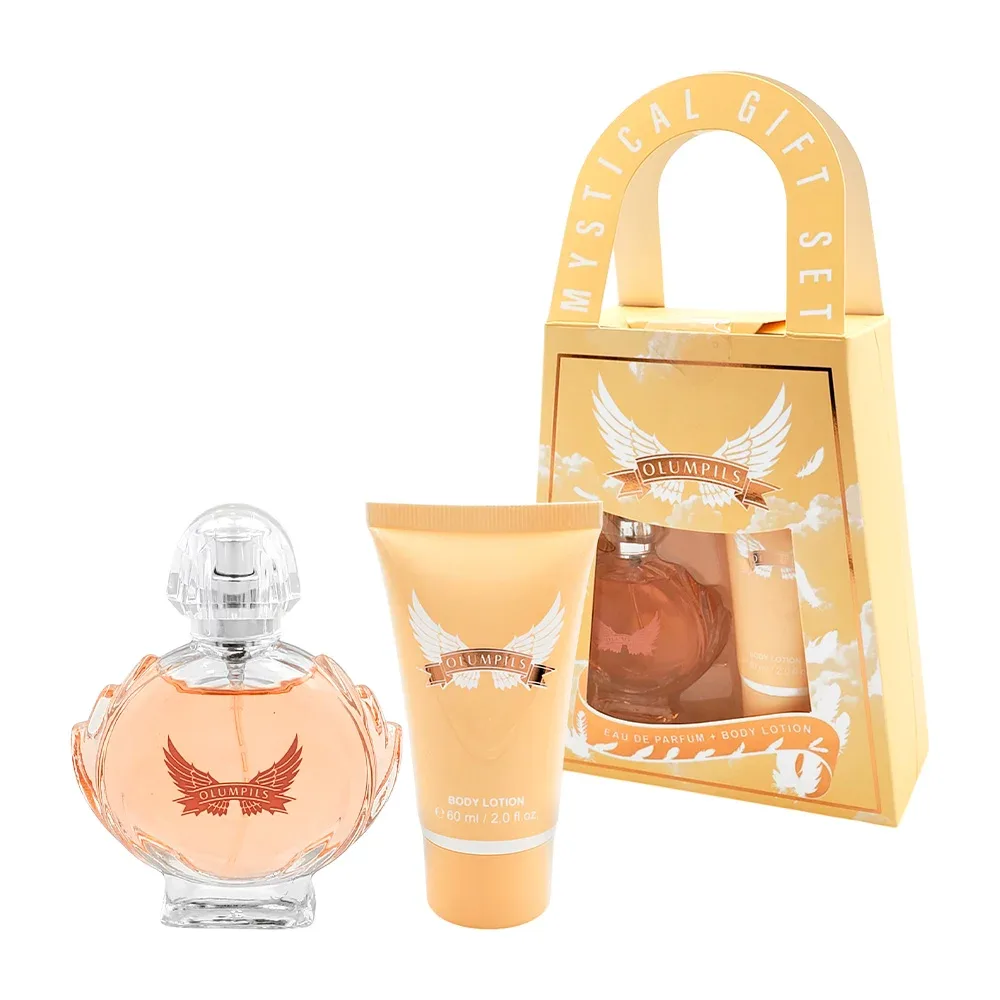 Kit olumpils con perfume de 30ml y gel de baño de 60ml con fragancia para dama