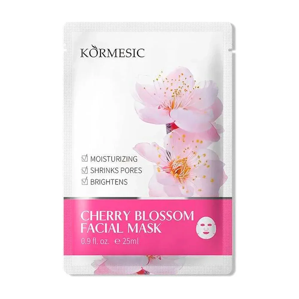 1pza Mascarilla facial hidratante kormesic con extracto flor de cerezo 25ml / kmc86610