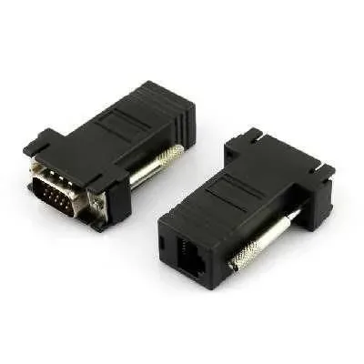 1pza Convertidor extensor de vga a rj45 cat5e o cat6 / adp.vga.rj45