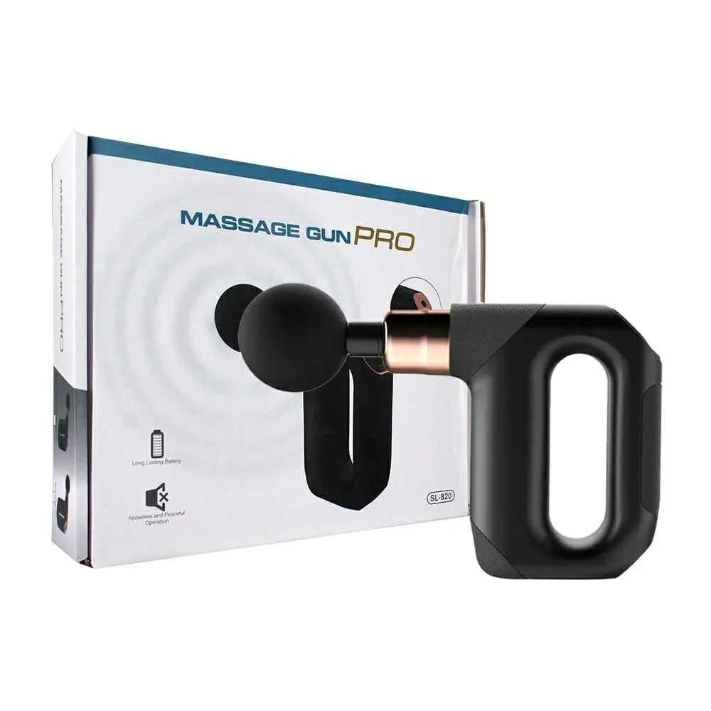 Pistola eléctrica masajeadora con 4 cabezales intercambiables / sl-820 / 80709 / 10011
